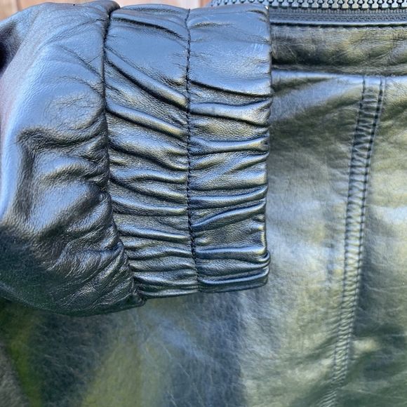 Vintage 70s Wilson’s Leather Bomber Jacket Size 42 - Picture 7 of 8